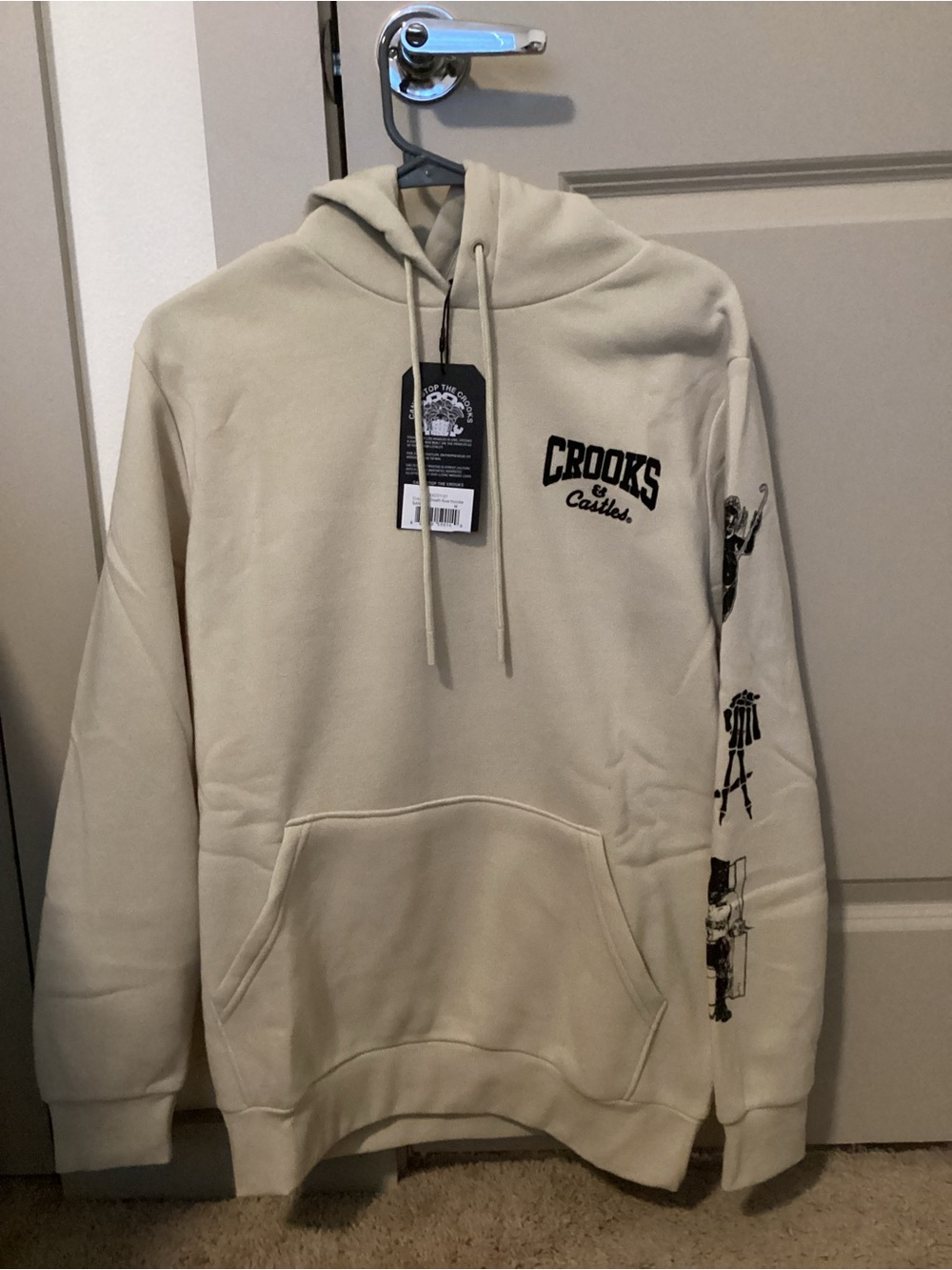 Crooks & Castles Death Row Records Hoodie - Tan- M- BRAND NEW W TAGS*